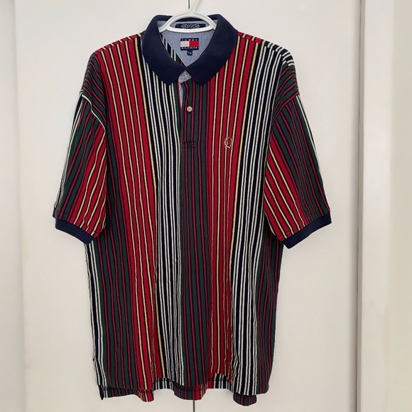 Tommy Hilfiger Other - TOMMY HILFIGER Men’s Button Down Short Sleeve Polo Collar Shirt Men Size XL